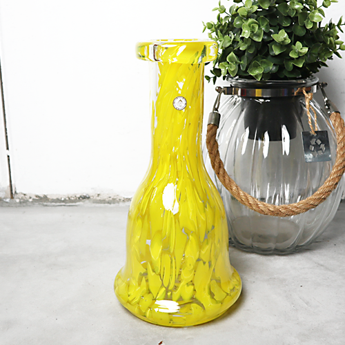 SALE■ 沖縄県産　琉球シーシャボトル　マーブル　イエロー